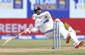 India celebrate wickets against Sri Lanka during the Galle Test on day four