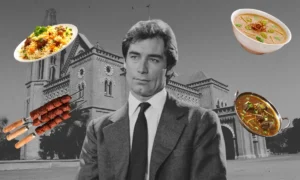 James Bond Karachi restaurant mystery from The Living Daylights film scene
