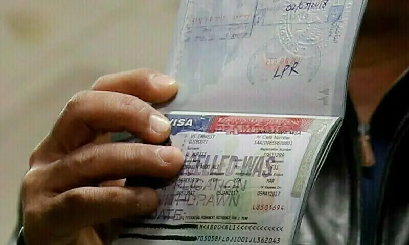 US visitor visa application process showing new refundable bond requirements for selected countries.