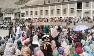 Funeral prayers for Pakistani climber Sohail Sakhi in Aliabad Hunza after Broad Peak tragedy