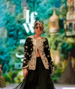 Laam Fashion Week runway showcasing Pakistani designers in Lahore.