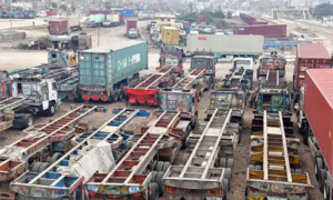 Truckers’ strike causes container congestion at Karachi ports as government seeks negotiations