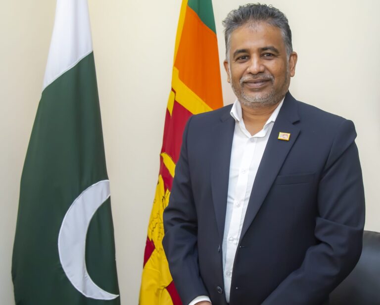 Sri Lankan Consul General Sanjeeva Pattiwila during Pakistan National Day message