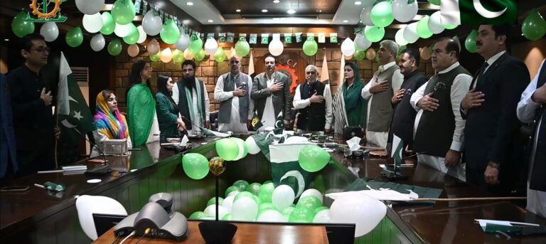 FPCCI President Atif Ikram Sheikh at Pakistan Independence Day flag hoisting ceremony in Islamabad