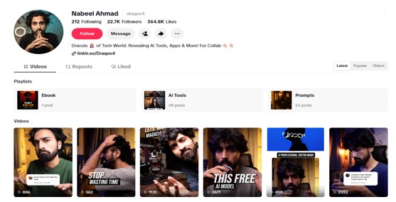 Pakistani creators teaching AI tools and digital skills on TikTok