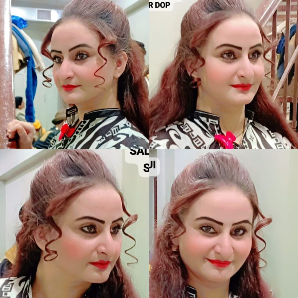 Pakistani stage actress Hina Sani promoting the drama Ab Hoga Tamasha in Karachi.