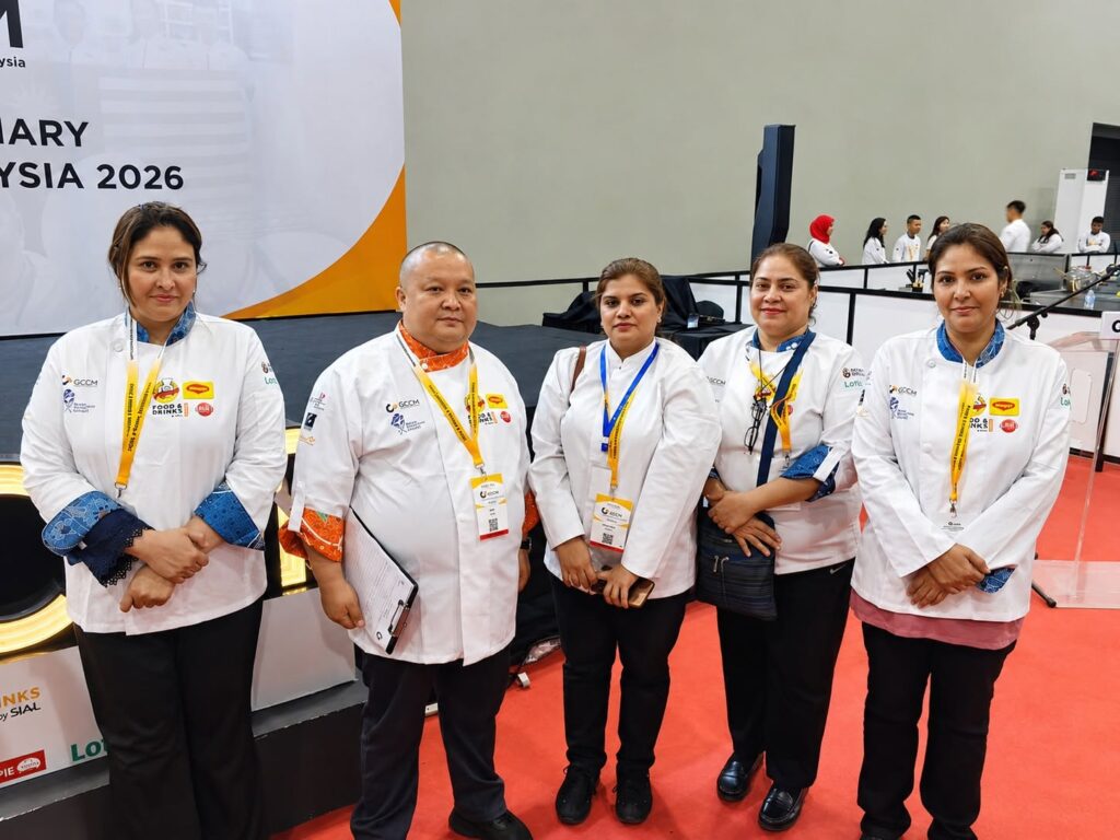 Members of the Karachi Chefs Association representing Pakistan at the GCCM Global Culinary Competition in Malaysia.