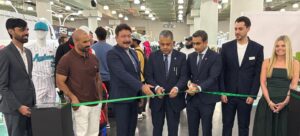 Pakistan Pavilion featuring textile companies at Texworld NYC 2026 in New York City.