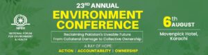 Participants attending the 23rd Annual Environment Conference 2026 hosted by NFEH in Karachi.