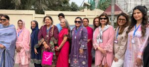 German Consul General Thomas E. Schultze with Pakistan's women leaders at the LADIESFUND Power Gathering in Karachi.