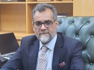 Malik Muhammad Babar Ayyaz after taking charge as President and Chief Executive Officer of the Bank of Azad Jammu and Kashmir.