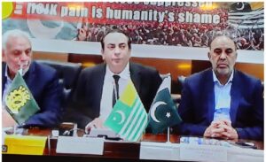 FPCCI officials and business leaders attend a Youm-e-Istehsal gathering in Karachi in support of Kashmir.