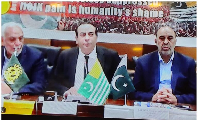 FPCCI officials and business leaders attend a Youm-e-Istehsal gathering in Karachi in support of Kashmir.