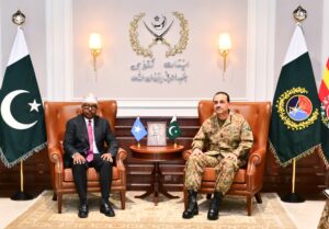 Field Marshal Syed Asim Munir holds talks with Somalia Defence Minister Ahmed Moallim Fiqi at GHQ Rawalpindi.