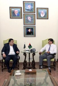 Sindh Chief Minister Murad Ali Shah meets Fahad Haroon at CM House Karachi