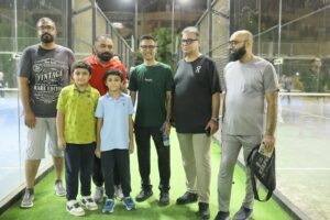Rotary leaders attend the padel Marka-e-Haq Inter-Club Tournament in Karachi