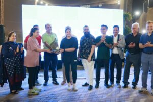 Rotary leaders attend the padel Marka-e-Haq Inter-Club Tournament in Karachi