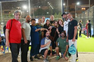 Rotary leaders attend the padel Marka-e-Haq Inter-Club Tournament in Karachi