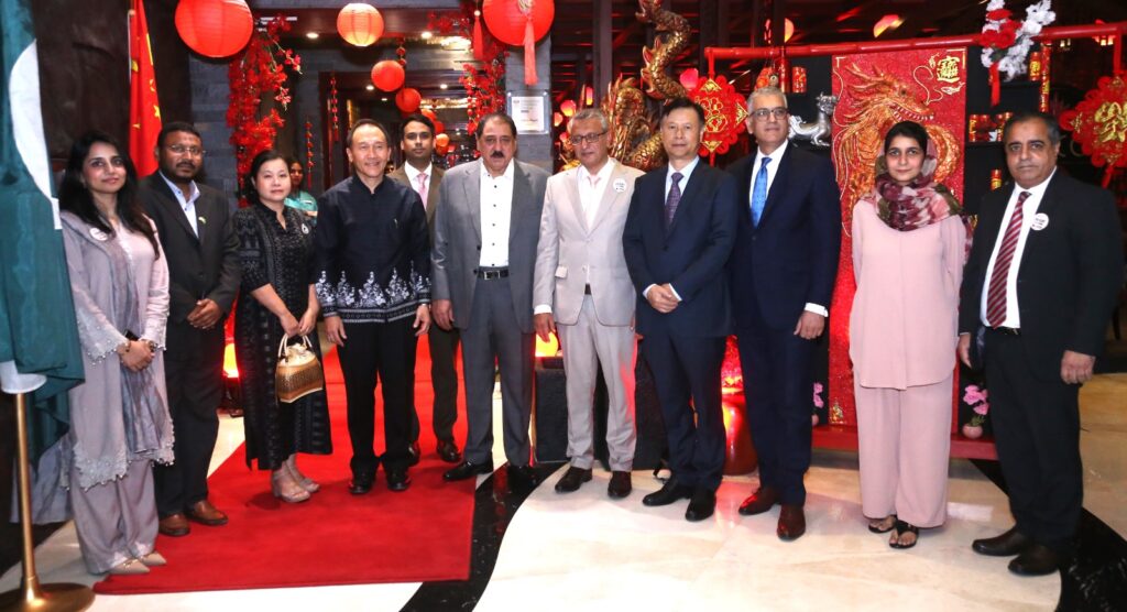 Guests and officials attend the Pan Asian Food Festival launch at Mövenpick Hotel Karachi