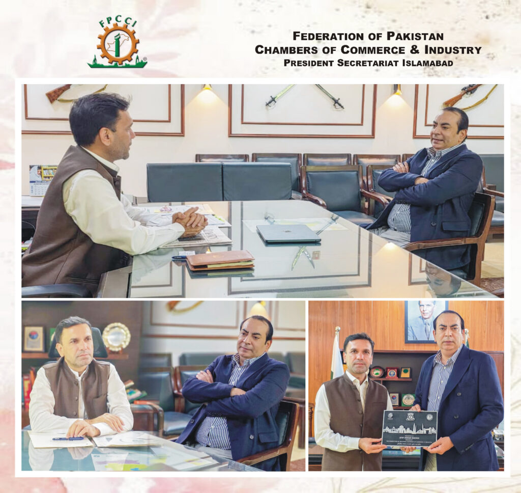 Atif Ikram Shaikh and Haripur Deputy Commissioner discuss Hattar Industrial Estate business and infrastructure issues