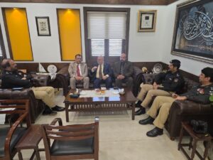 PRBC delegation meeting Sindh IGP Javed Alam Odho to discuss investor security and bilateral trade.