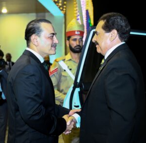 Field Marshal Asim Munir with Pakistan Army veterans at an Independence Day reception in Rawalpindi.