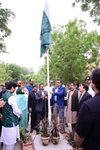 Karachi officials prepare for Independence Day celebrations and flag hoisting at Mazar-e-Quaid