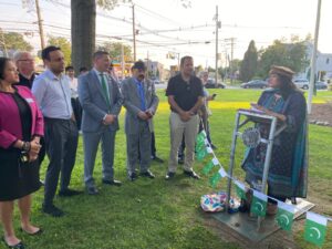 Pakistan Independence Day flag-raising ceremony at Clifton City Hall in New Jersey