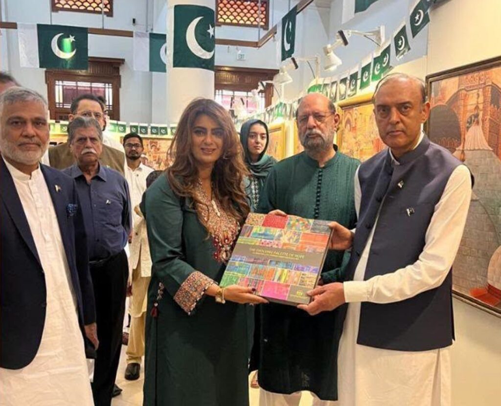 SBP Governor Jameel Ahmad opens a month-long Jimmy Engineer exhibition at the State Bank of Pakistan Museum in Karachi.