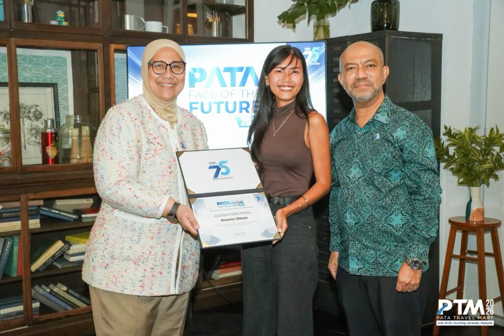 Lizam Dorji of Bhutan wins the 2026 PATA Face of the Future Award.