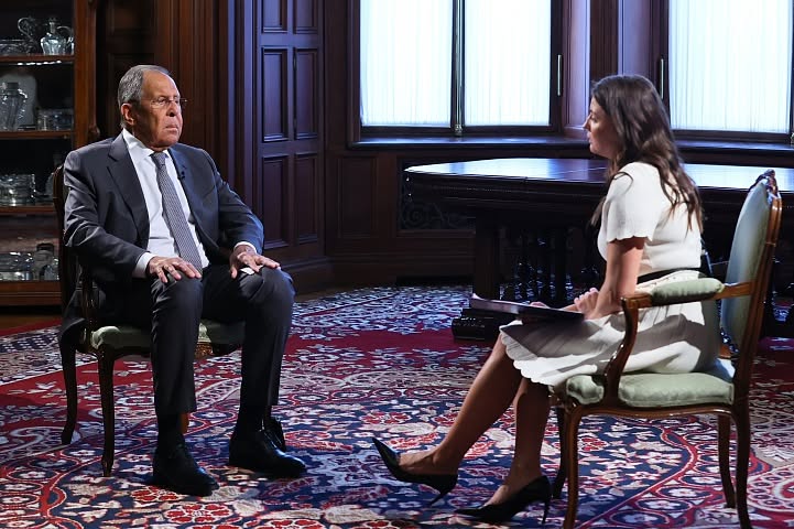 Sergey Lavrov speaking about EU inspections, Russian ships and the shadow fleet.