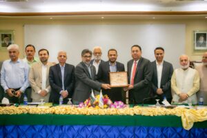 KCCI meeting with Chief Collector Customs Wajid Ali on faster cargo clearance in Karachi.