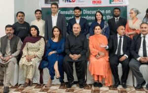 Legal Rights Forum meeting discusses local government reforms and decentralisation in Sindh.