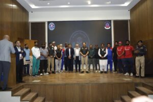 Sindh Police Sports Board meeting with businessmen coaches and athletes in Karachi