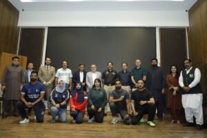 Sindh Police Sports Board meeting with businessmen coaches and athletes in Karachi