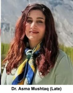 Spantik Peak where mountaineer Dr Asma Mushtaq reportedly died during descent