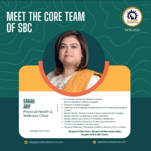 Dr Sarah Arif appointed Physical Health and Wellness Chair at Sparks Business Club