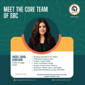 Hadeel Sahal AlBalushi appointed Public Image Chair of Sparks Business Club
