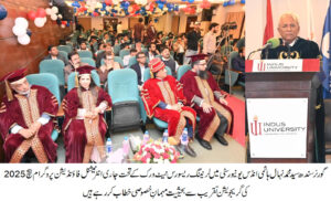 Governor Sindh Nehal Hashmi attends LRN graduation ceremony at Indus University