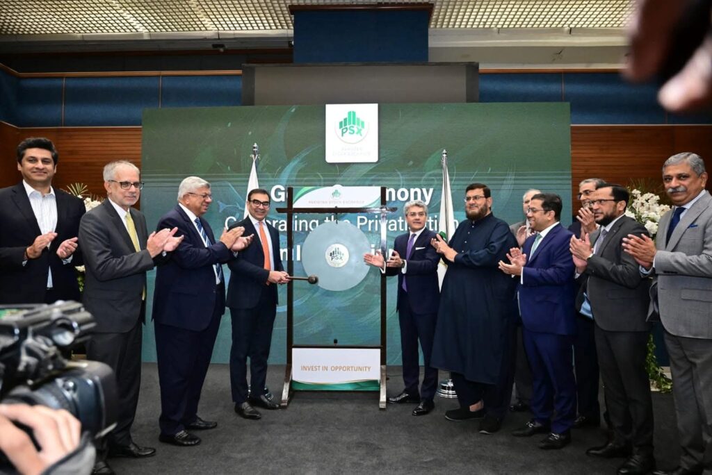 Pakistan Stock Exchange ceremony marking PIA privatisation