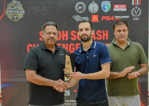 Nasir Iqbal wins PSA Sindh Challenger Squash Championship in Karachi