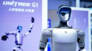 Unitree Robotics humanoid robot during the company’s Shanghai stock market debut