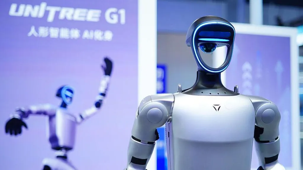 Unitree Robotics humanoid robot during the company’s Shanghai stock market debut