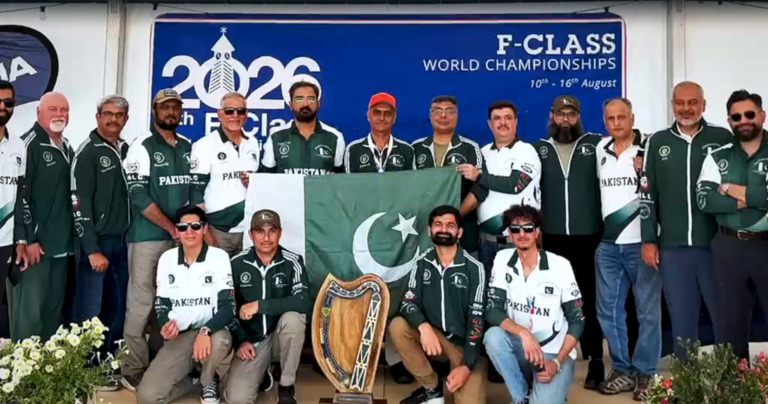 Pakistan rifle team at the F-Class World Championship in Bisley