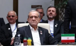 Iranian President Masoud Pezeshkian addresses the SCO summit in Bishkek amid renewed US-Iran tensions