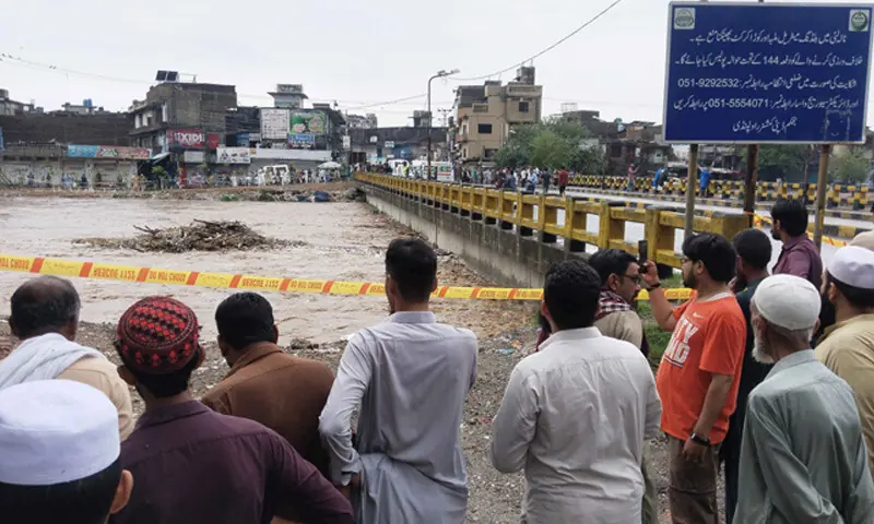 Severe Rawalpindi rain causes urban flooding as streets, homes and roads are submerged by monsoon water.