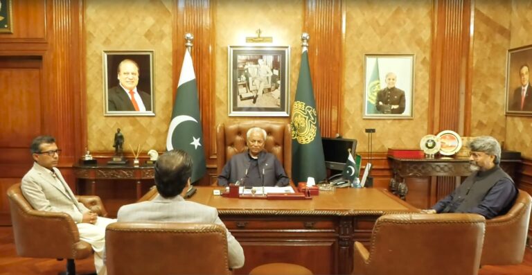 Sindh Governor Nehal Hashmi meeting KWSC CEO Ahmed Ali Siddiqui