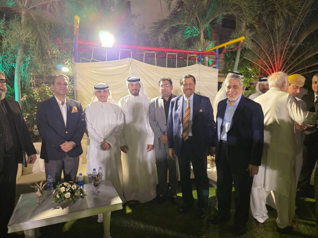 Dr Mirza Ikhtiar Baig attends a diplomatic dinner with members of the Consular Corps and distinguished guests in Karachi.