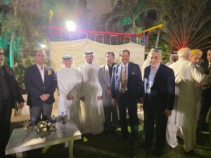 Dr Mirza Ikhtiar Baig attends a diplomatic dinner with members of the Consular Corps and distinguished guests in Karachi.