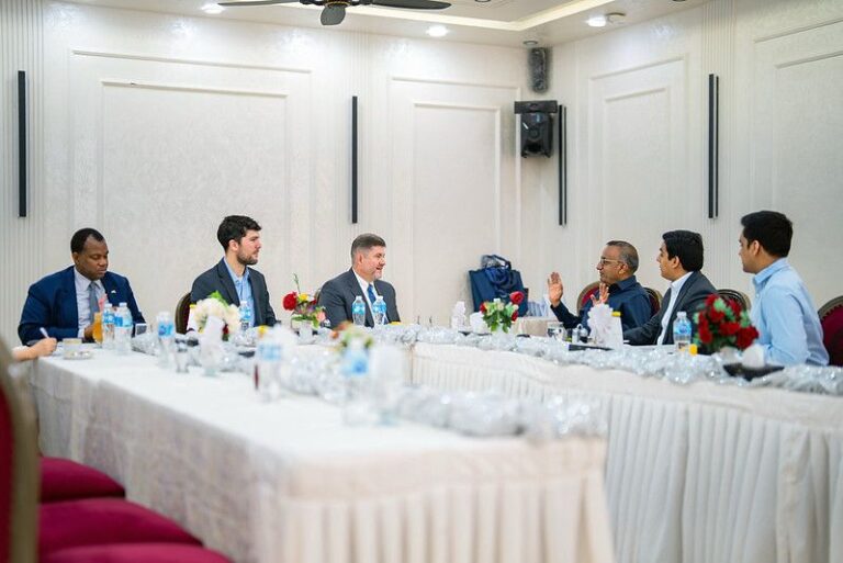 U.S. Consul General Charles Goodman meets business and government representatives during Hyderabad visit.
